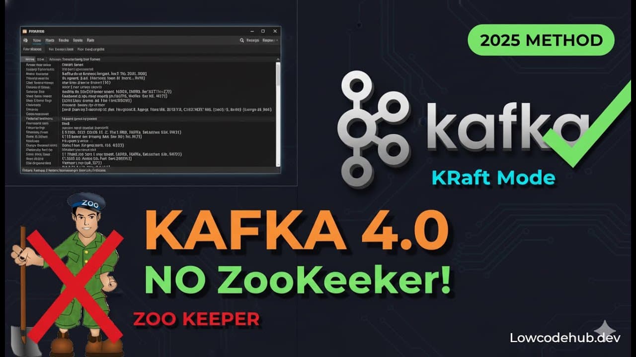 Kafka 4.0 Windows Setup in 2025: KRaft Mode WITHOUT ZooKeeper!